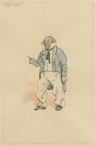 キャプテンカトル、1920年代（紙にトイレとペンとインク） 作： Joseph Clayton Clarke